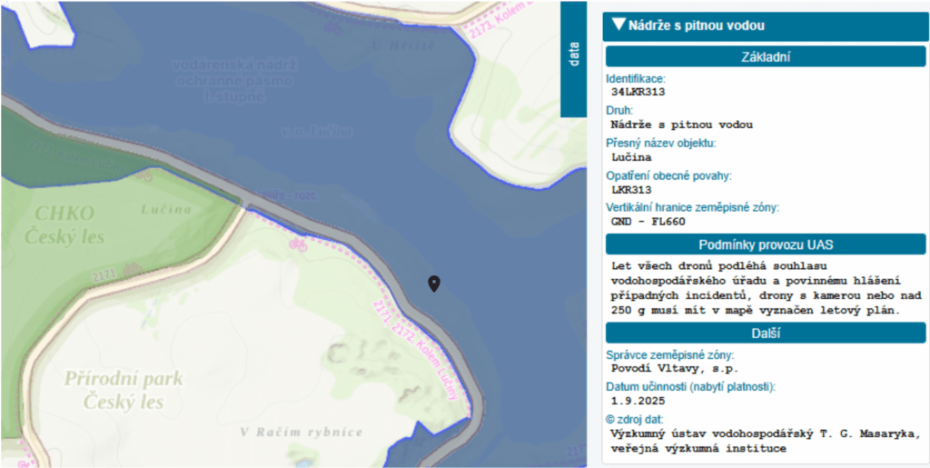 ochranné pásmo vodního zdroje